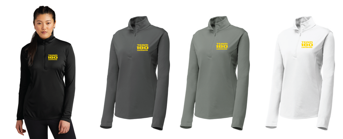 Team 180-Sport-Tek 1/4 Zip Womens Cut