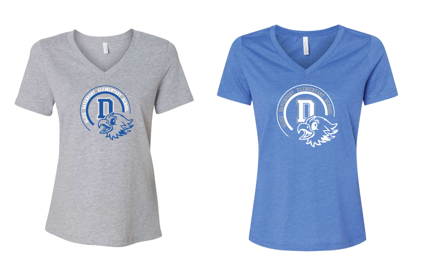 DES Womens V- Neck T- Shirt