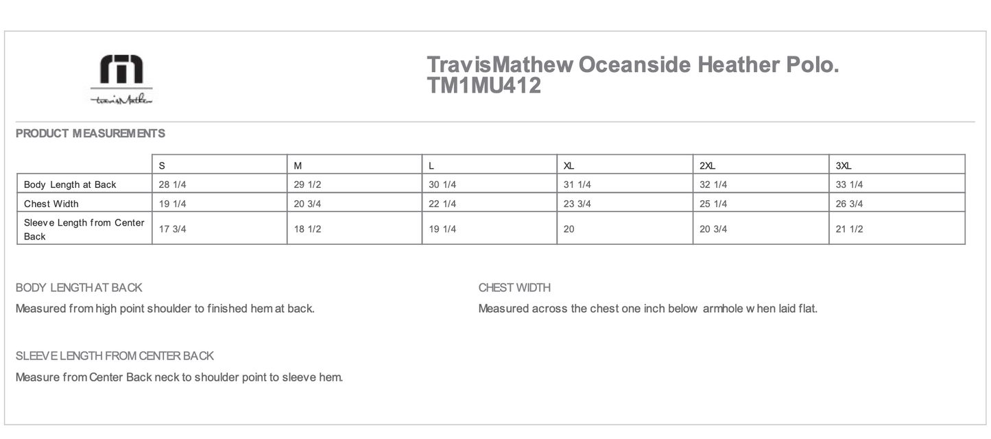 THCHH TravisMathew Oceanside Heather Polo