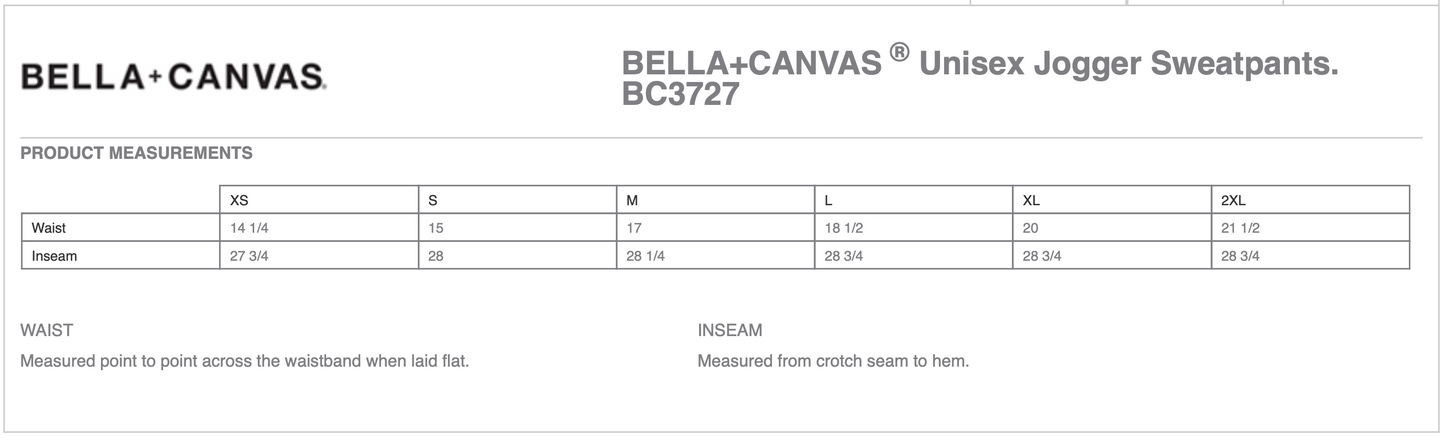 SVE Bella Canvas Joggers