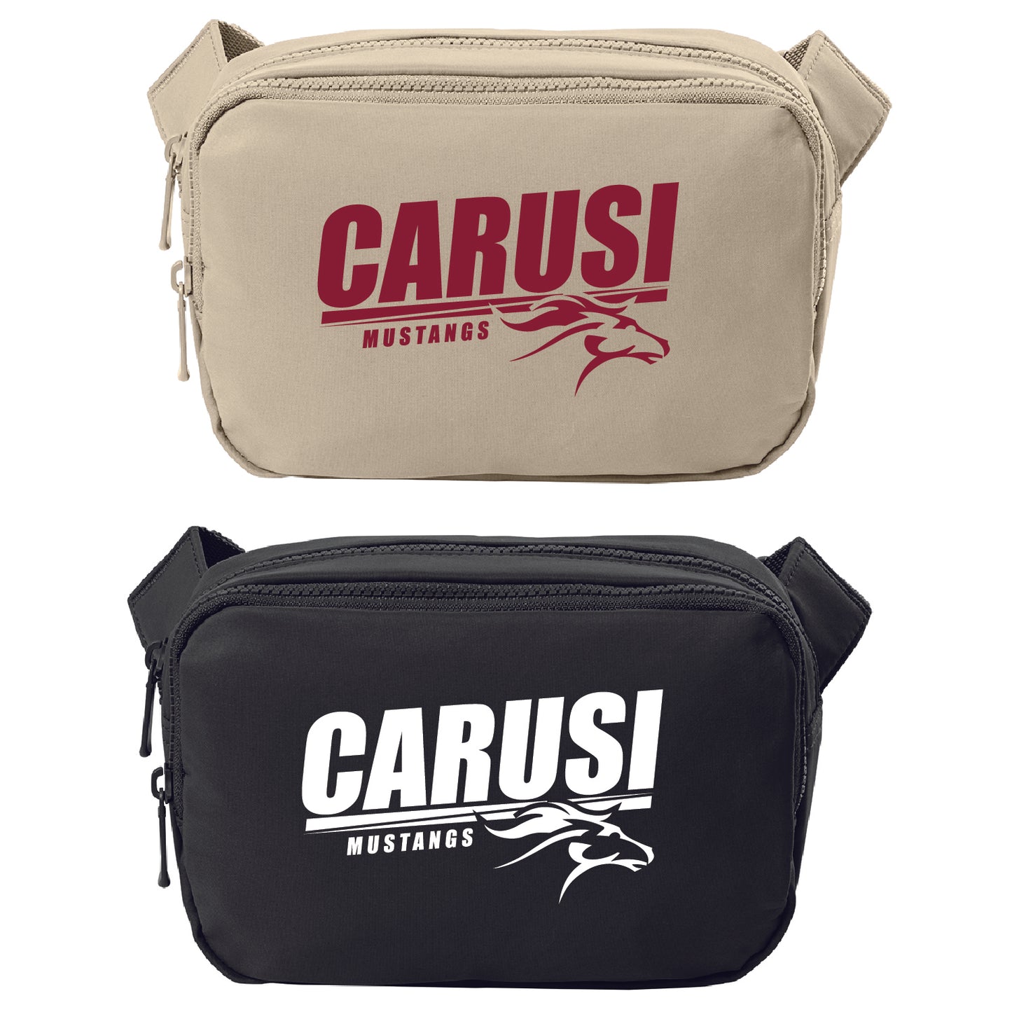CARUSI Matte Dual-Compartment Crossbody