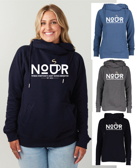 Nour Women's Funnel Neck Pullover Hoodie