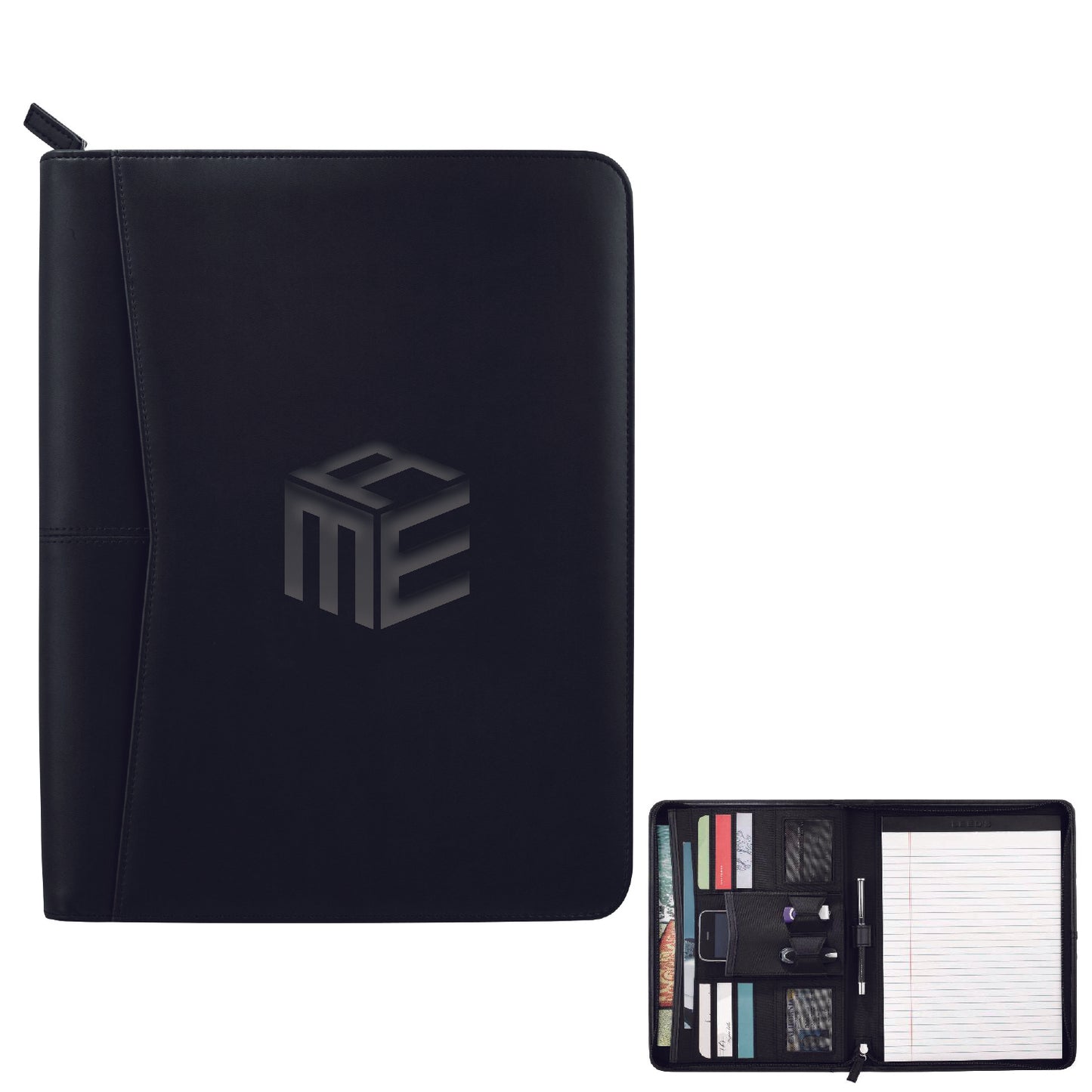 McHugh Pedova™ Zippered UltraHyde Padfolio with FSC® Mix Paper