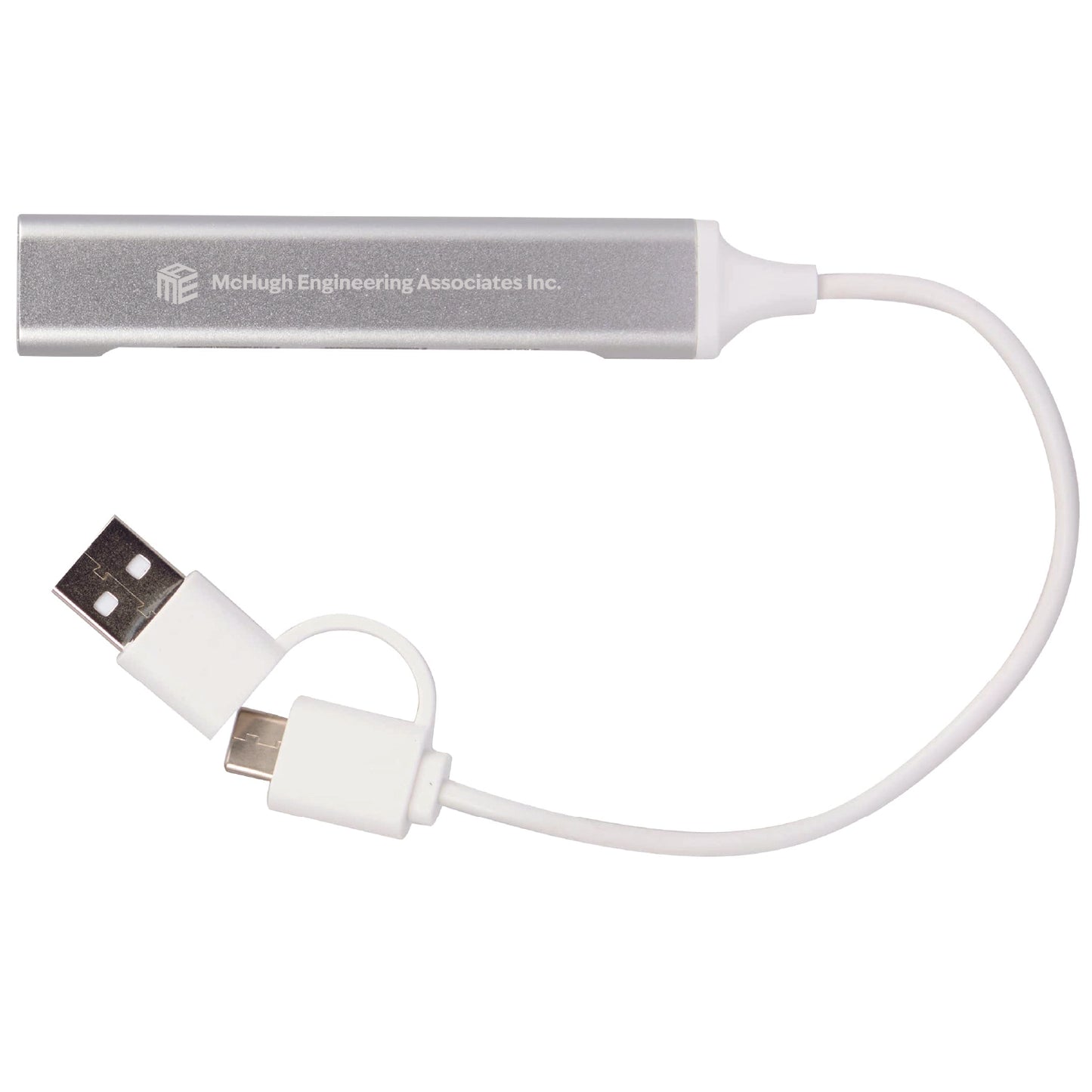 McHugh Recycled Aluminum 4-Port USB-A and C Hub