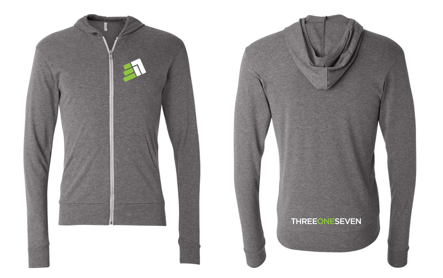 CrossFit 317 Full Zip Tee with hood