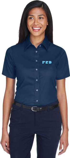 PRD Ladies Short Sleeved Twill Shirt