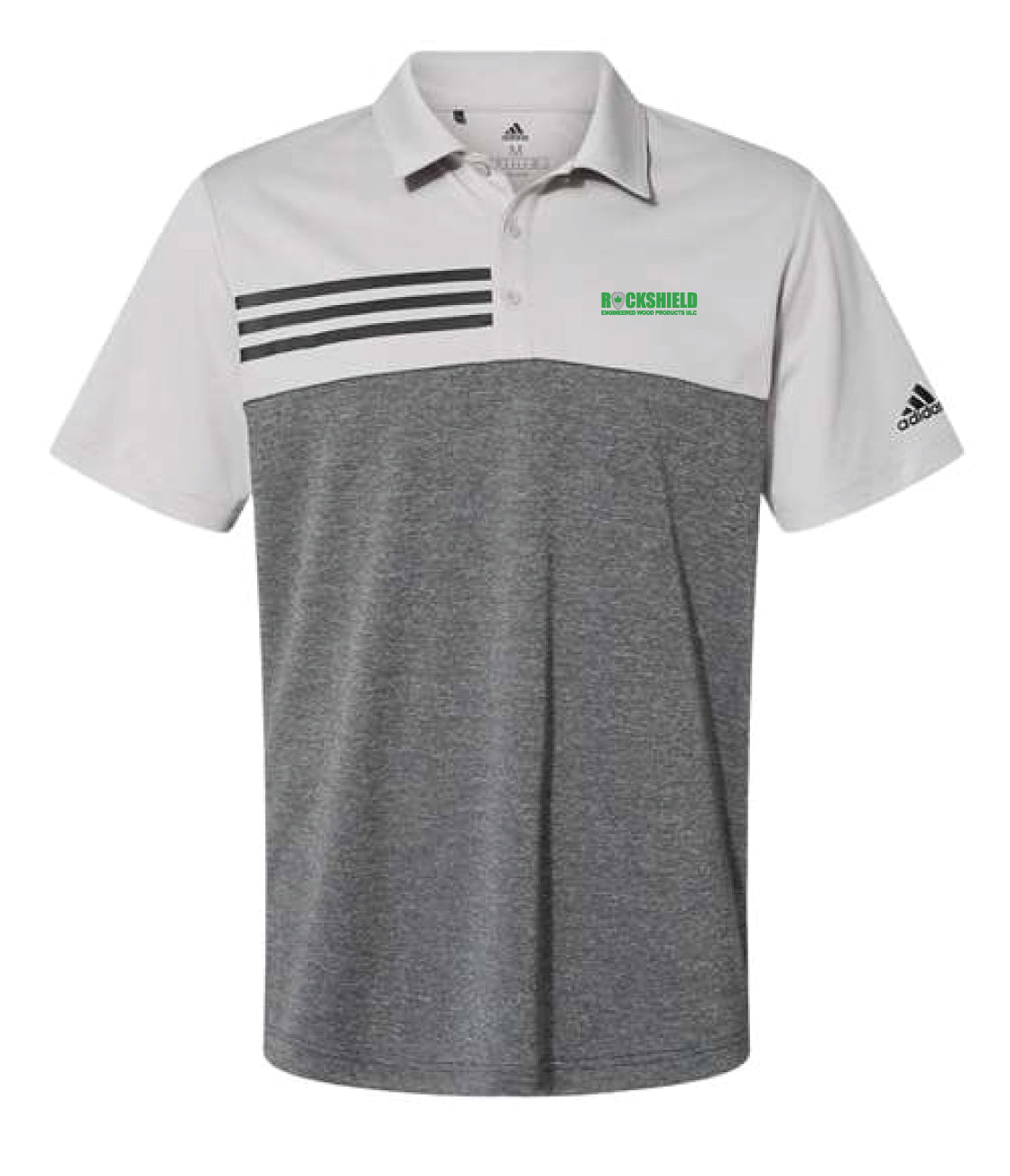 Rockshield Adidas - Heathered Colorblock 3-Stripes Polo
