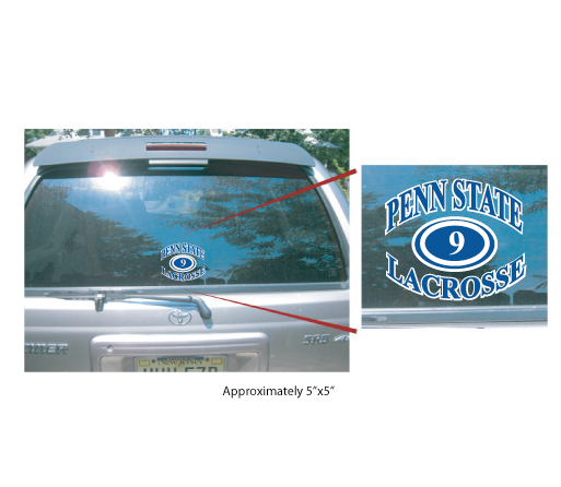 Penn State Lacrosse Decals- "Type A" 5"x5"
