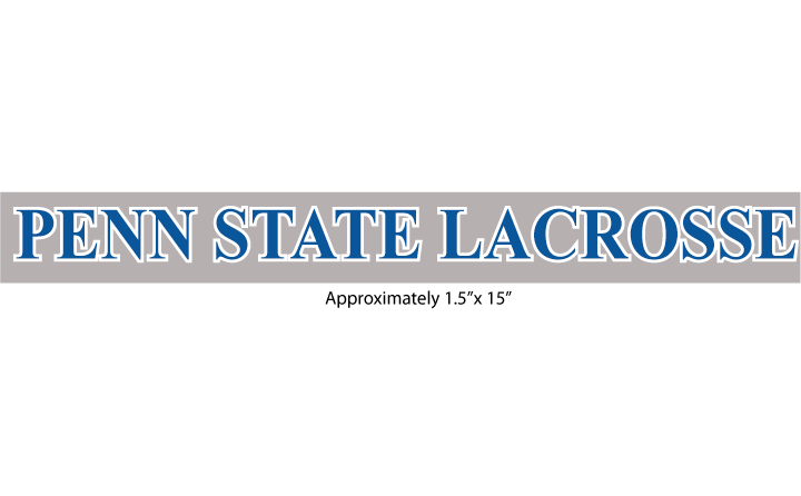 Penn State Lacrosse Decal "Type B" 1.5"x15"