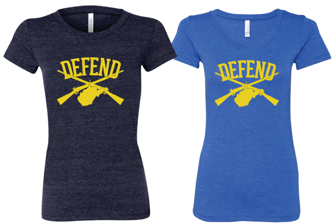 Defend West Virginia "State" Tee Ladies Cut