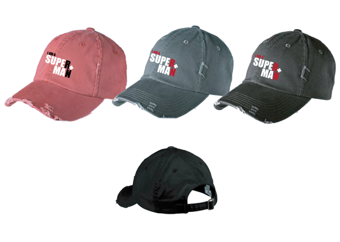 HH-Superman Distressed Hat