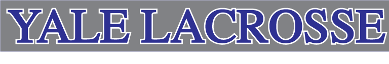 Yale Lacrosse Decal "Type B" ~1.5"x15"