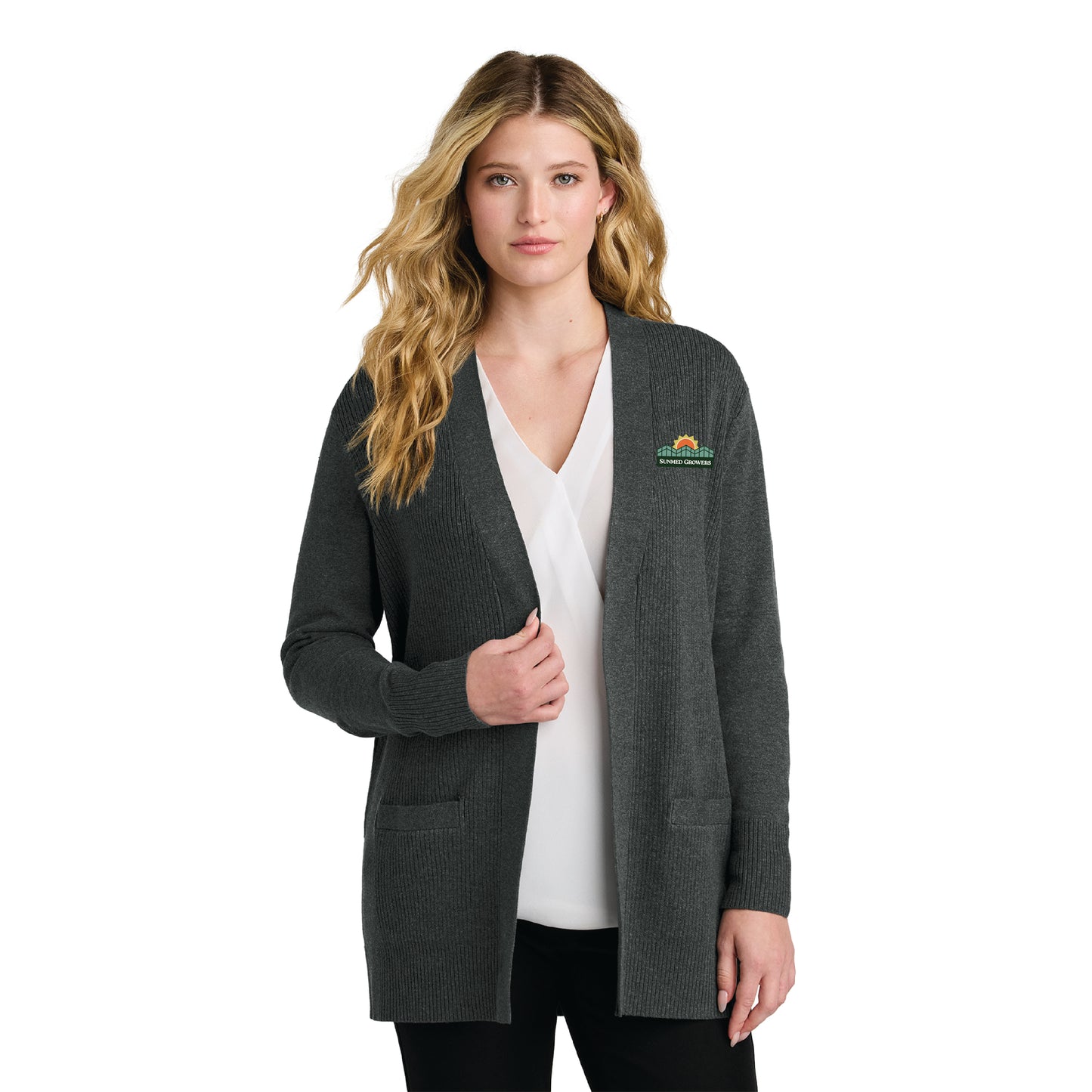 SMG Women’s Easy Care Open-Front Cardigan Sweater