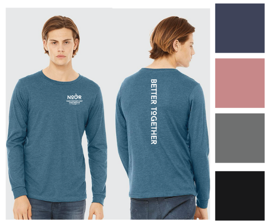 Nour Unisex Heather Long Sleeve Tee