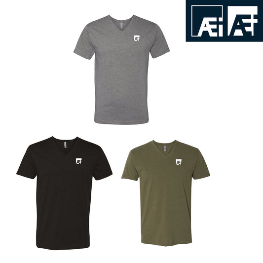 AEI Men's CVC V-Neck T-Shirt