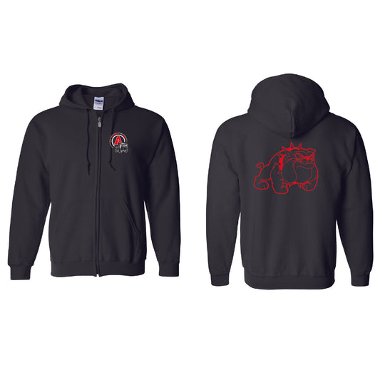 Applegate Full Zip Black Hoodie