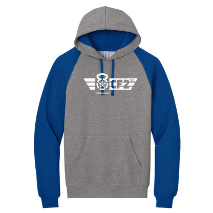 CF2ST Colorblock Raglan Hoodie Sweatshirt