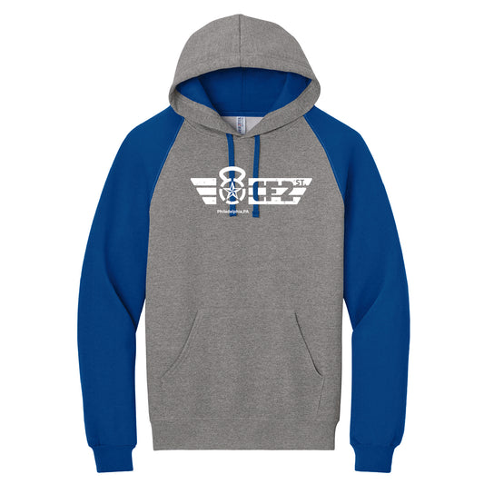 CF2ST Colorblock Raglan Hoodie Sweatshirt