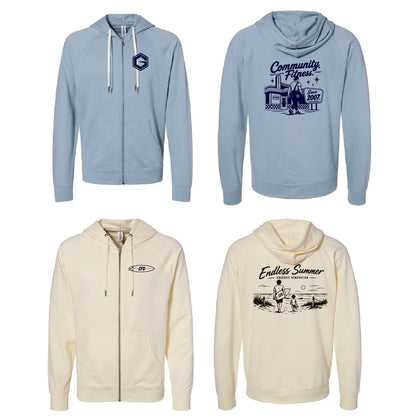 CFG Lightweight Full-Zip Hooded Sweatshirt