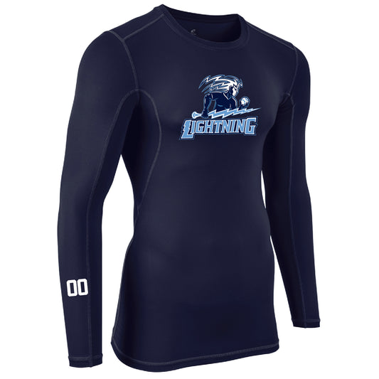 LIGHTNING Long Sleeve Compression Shirt - Personalized