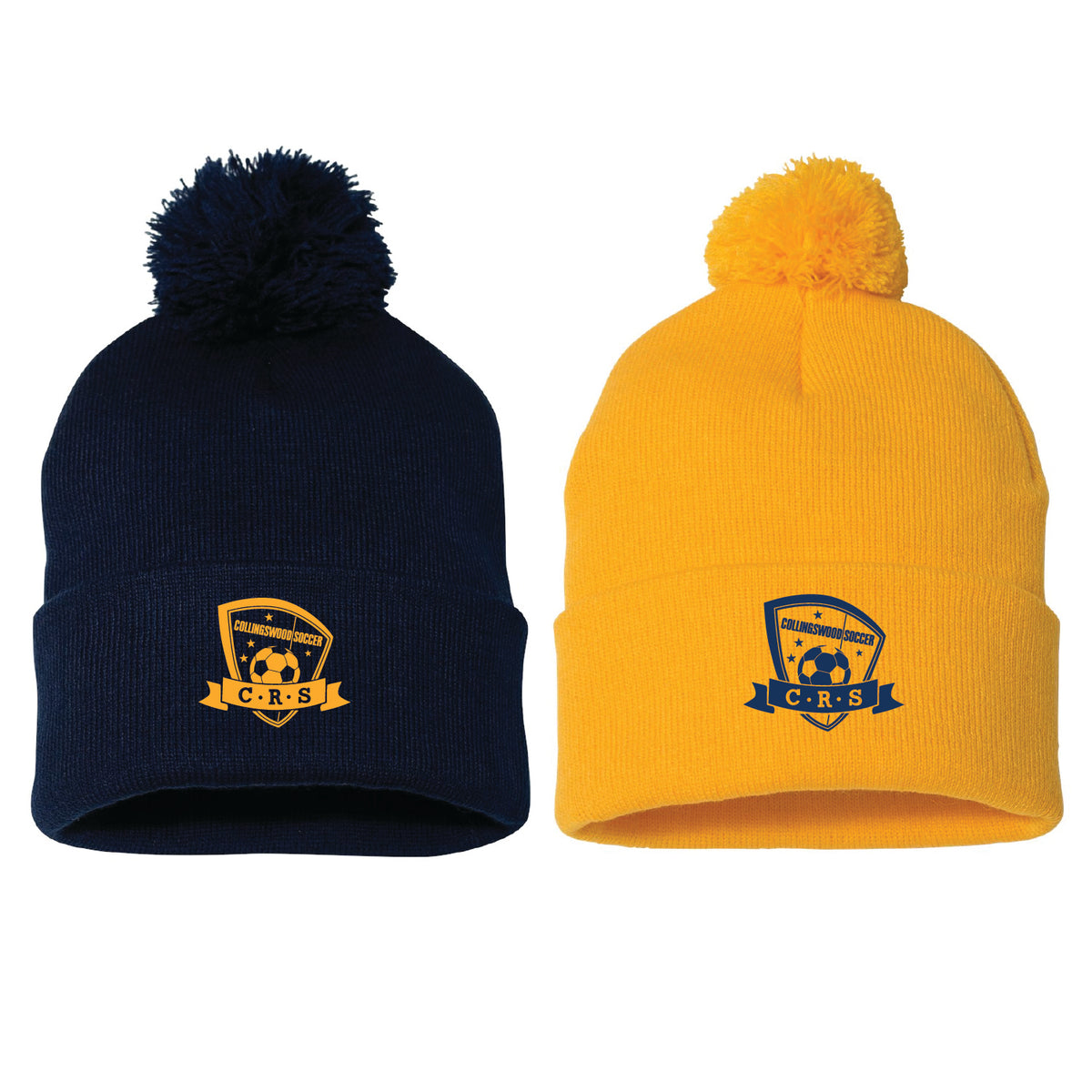 CRS Pom-Pom Cuffed Beanie