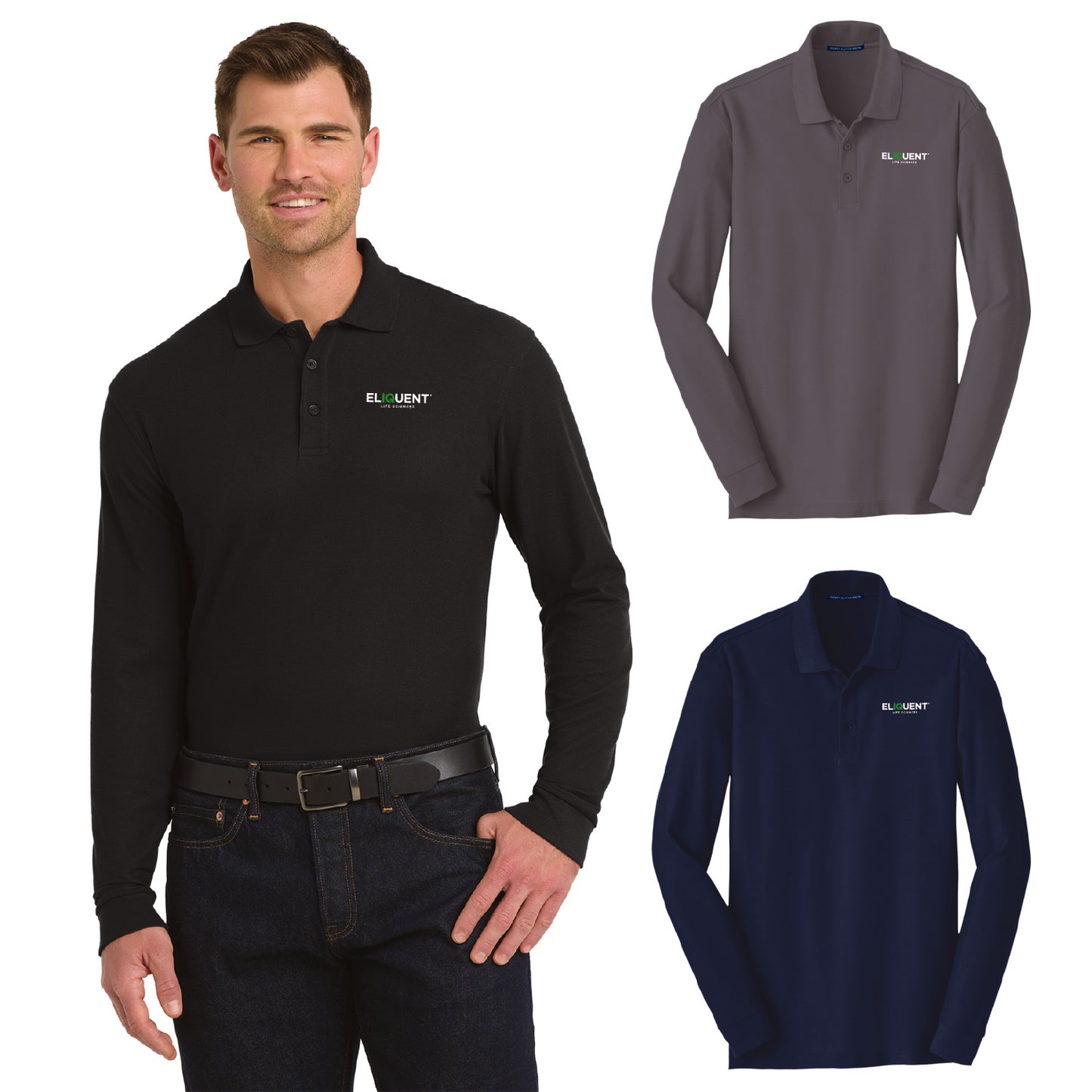 ELIQUENT Long Sleeve Polo