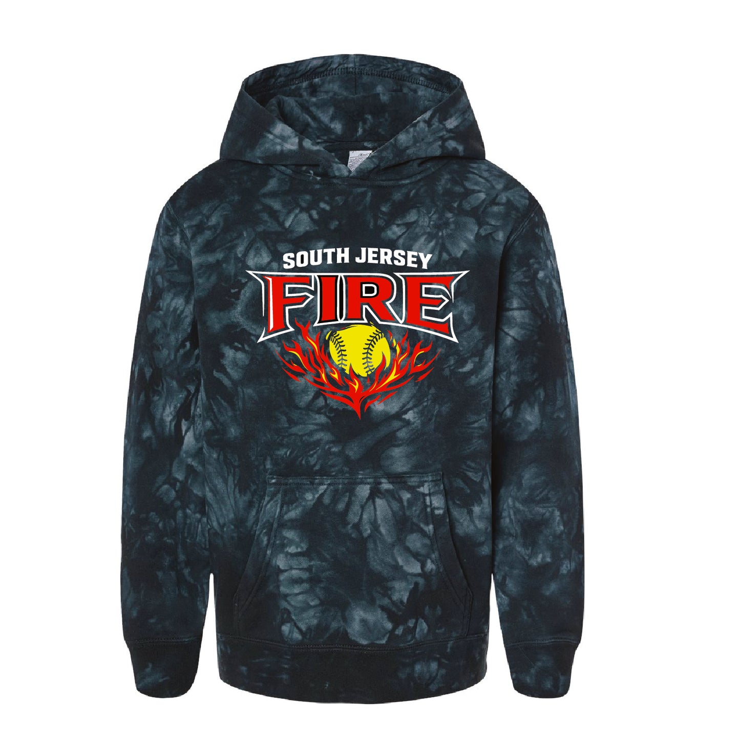 FIRE Midweight Tie-Dyed Hooded Sweatshirt