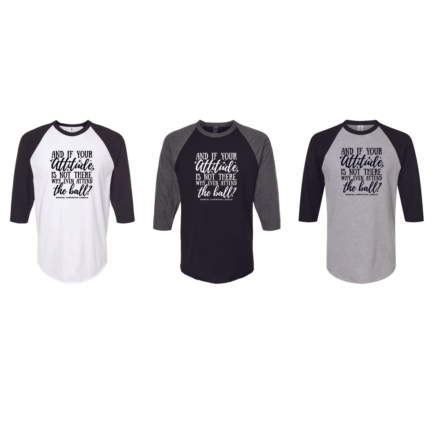 MYSTERY Attitude Baseball Tee