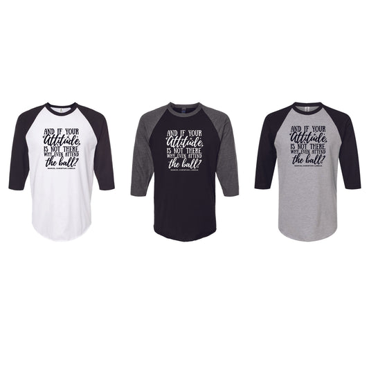 MYSTERY Attitude Baseball Tee