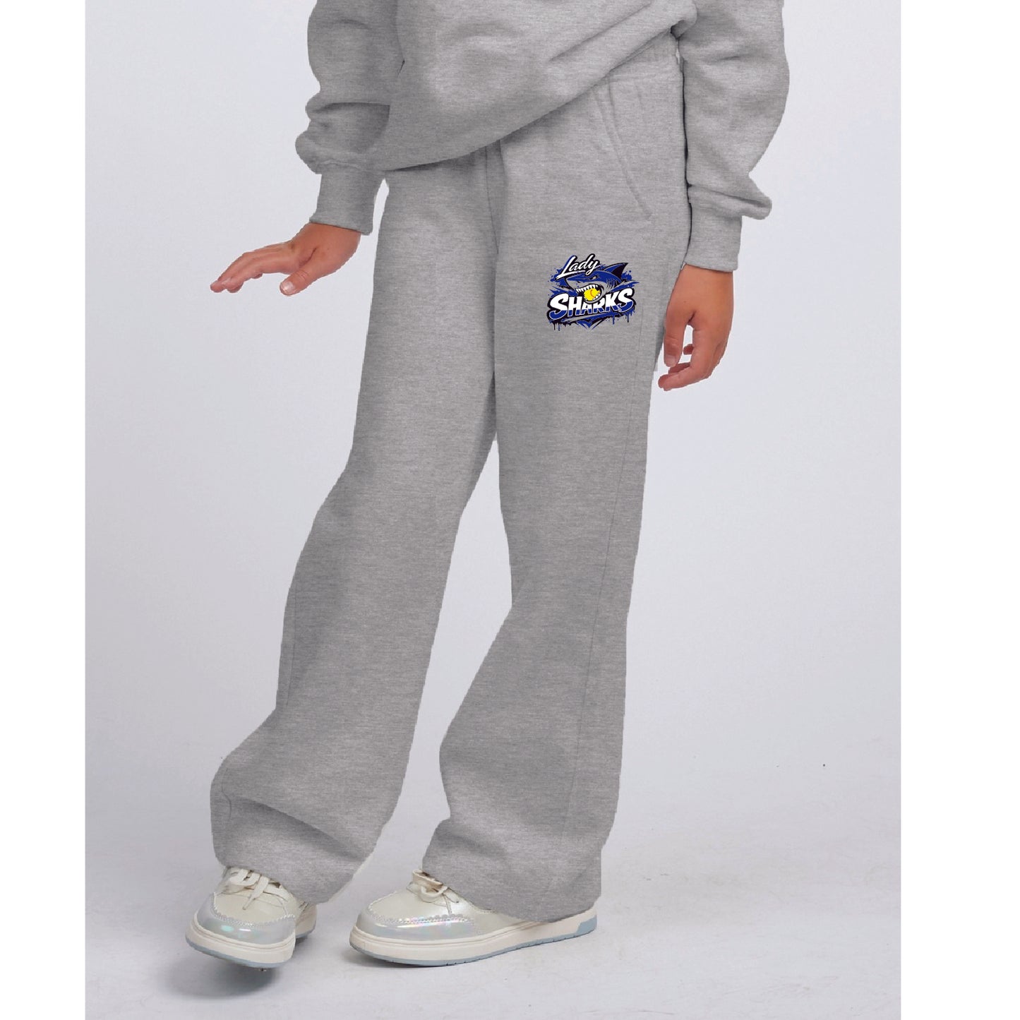 Lady Sharks Youth Fleece Wide Leg Pant
