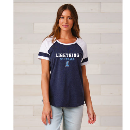 LIGHTNING Ladies Jersey Colorblock Tee