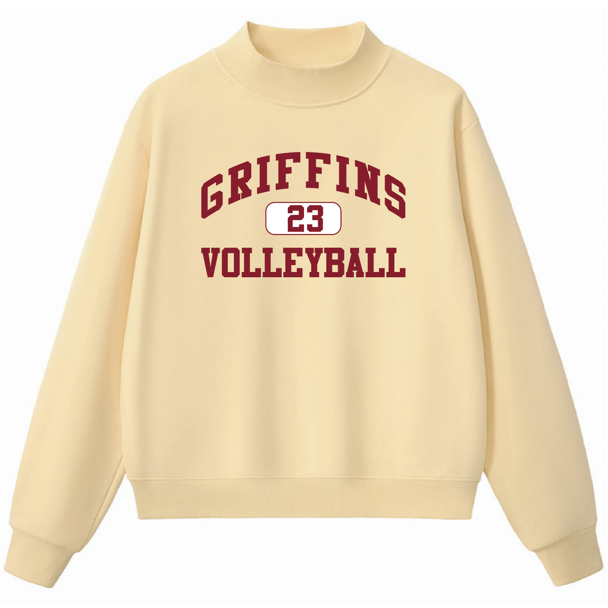 GRIFFINS Heavyweight Fleece Lined Mockneck (Butter Yellow)
