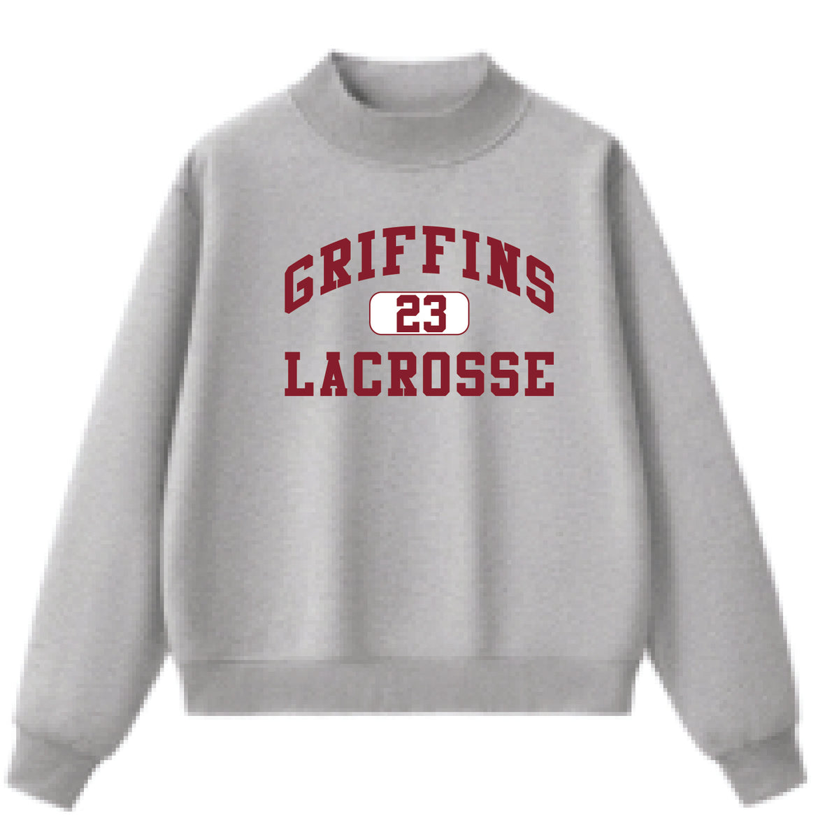 GRIFFINS Heavyweight Fleece Lined Mockneck (Grey)