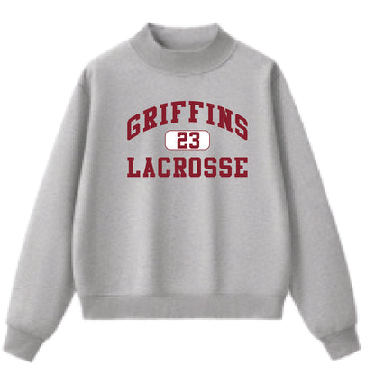 GRIFFINS Heavyweight Fleece Lined Mockneck (Grey)