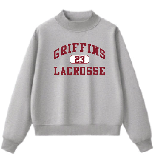 GRIFFINS Heavyweight Fleece Lined Mockneck (Grey)