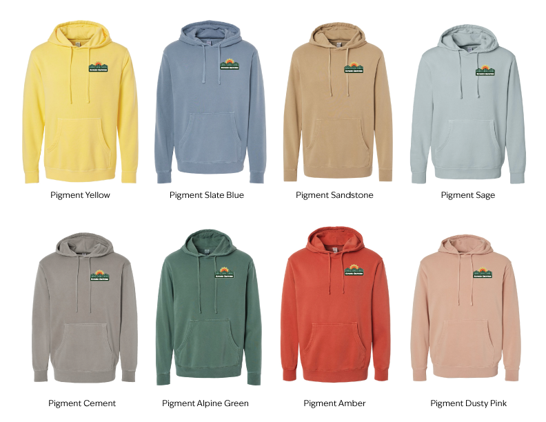 SMG Pigment Dyed Hooded Sweatshirt