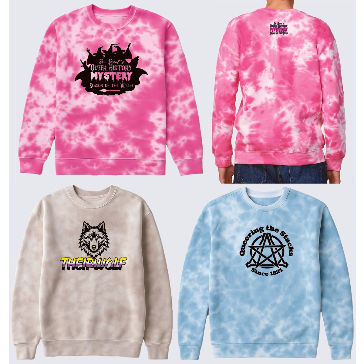 MYSTERY Tie Dye Fleece Crew