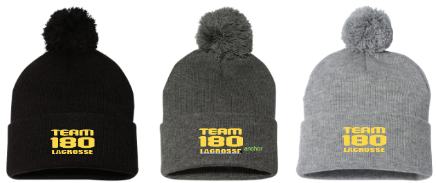 Team 180 Pom Pom Beanie