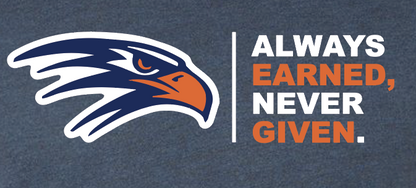 Parker Hawks Football "Always Earned Never Given" Tee