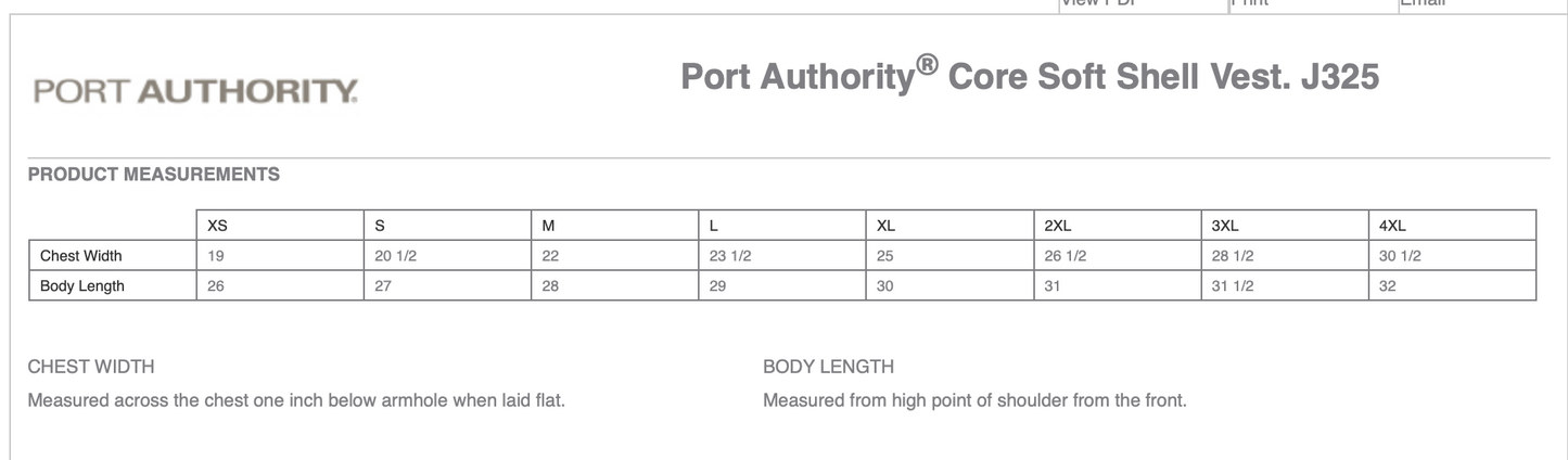 ME   Port Authority® Core Soft Shell Vest