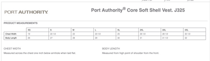 ME   Port Authority® Core Soft Shell Vest