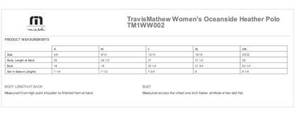 THCHH WOMEN'S TravisMathew Oceanside Heather Polo