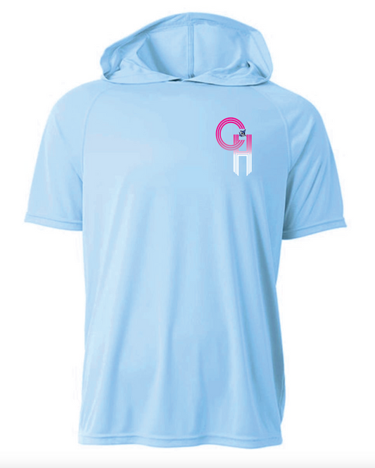 SHARKS Adult  Cooling Performance Short Sleeve Hooded Tee