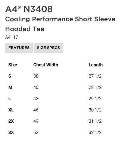 CHAM Short Sleeve Hooded Tee
