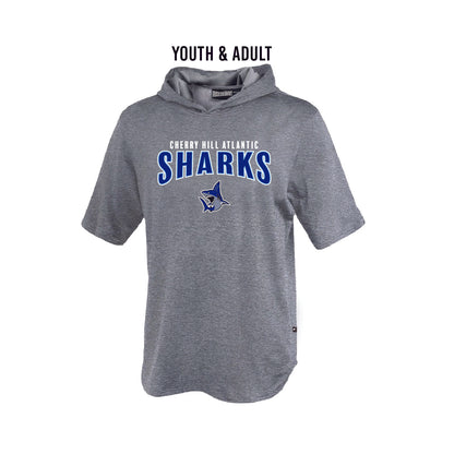 SHARKS Short Sleeve Hoodie