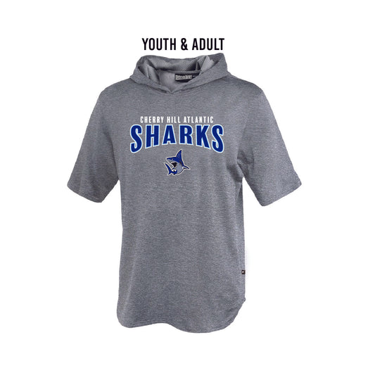 SHARKS Short Sleeve Hoodie