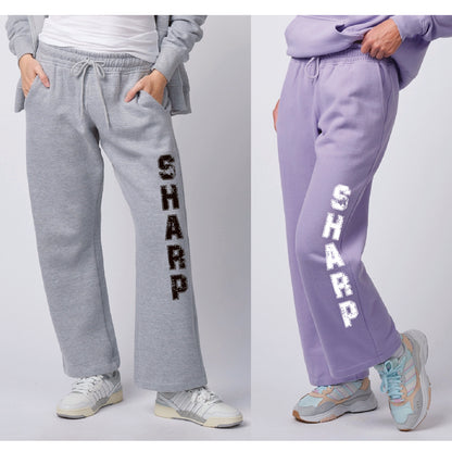 SHARP Ladies Fleece Wide Leg Pant