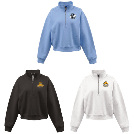 SHARP Women's Half-Zip Mock