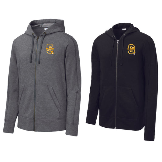 SHARP Tri-Blend Fleece Full-Zip Hooded Jacket