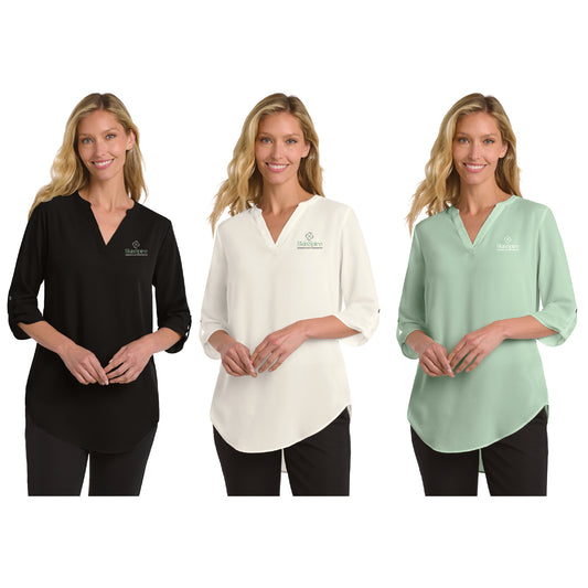 SkinSpire Women's 3/4-Sleeve Tunic Blouse